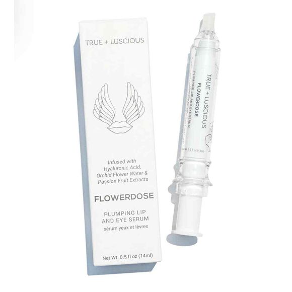 Flowerdose Plumping Lip & Eye Serum - 0.5 fl oz - New in Box - MSRP $34 - Picture 1 of 2